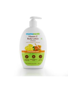 Mamaearth Vitamin C Body Lotion 400 ml | With Vitamin C & Honey | Deep Hydration | For Radiant Skin | Non Greasy Formula | For All Skin Type